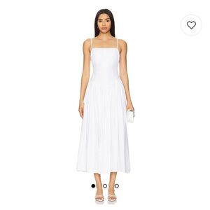 Tularosa Harriett Midi Dress in White